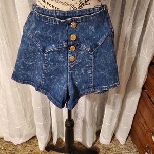 Nicki Minaj high rise jean shorts sz 11/12